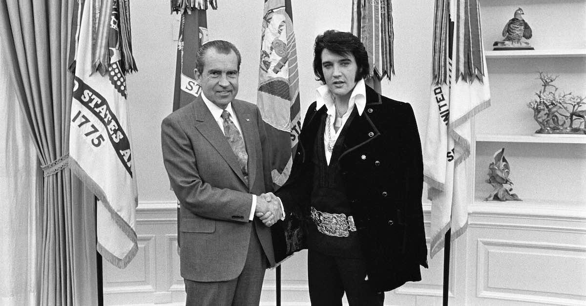 Richard Nixon und Elvis Presley