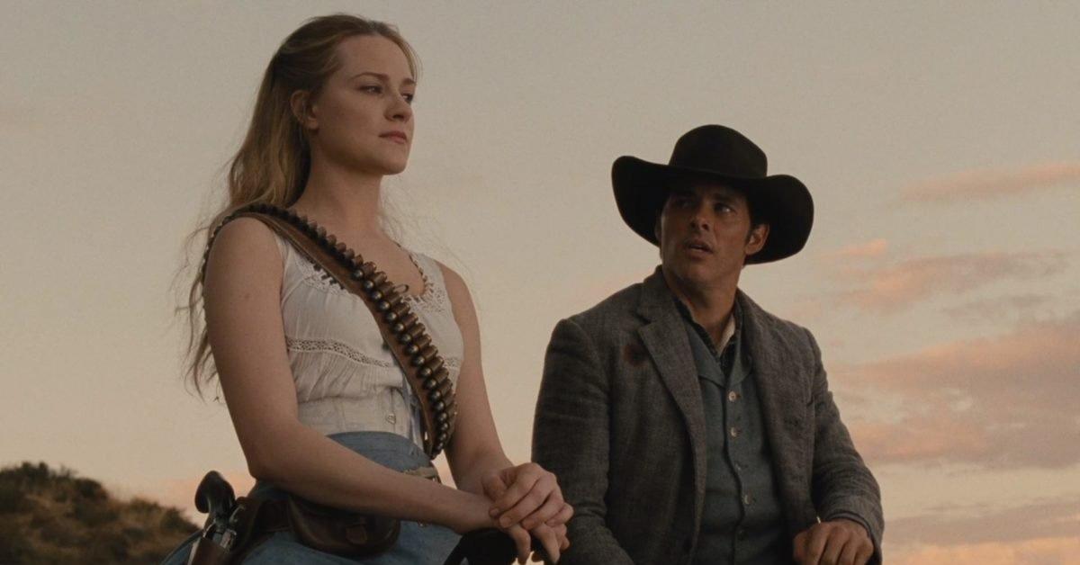 Dolores und Teddy in „Westworld“.