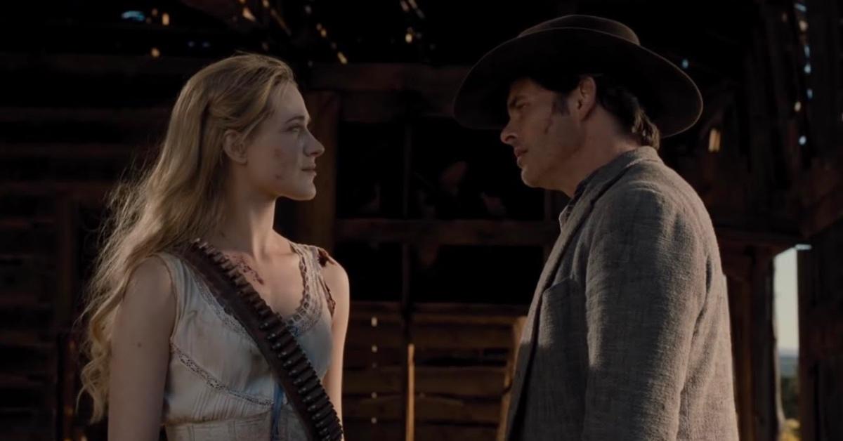 Dolores og Teddy i 'Westworld.'