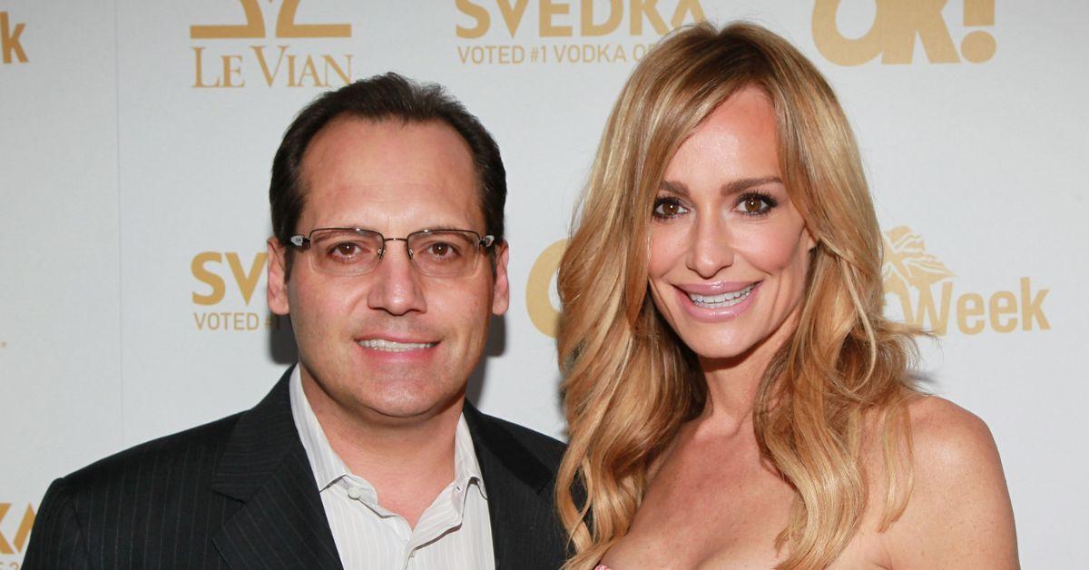 Russell Armstrong e Taylor Armstrong posano a un evento sul tappeto rosso.