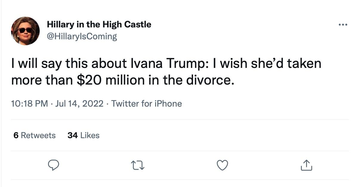 Um tweet sobre o divórcio 