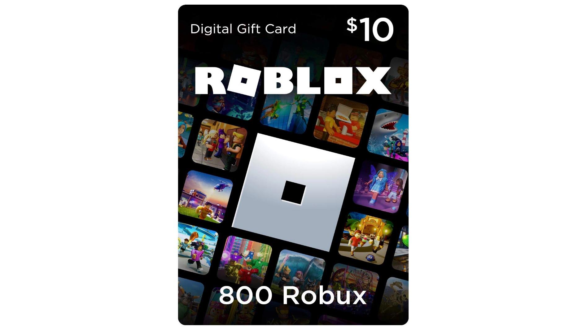 一张 10 美元的 Robux 礼品卡