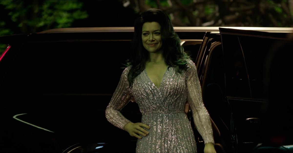 Tatiana Maslany som Jennifer Walters/She-Hulk i 'She-Hulk: Attorney at Law.'