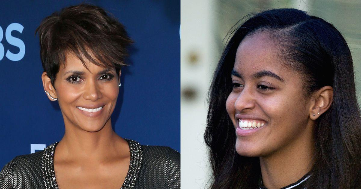 Halle Berry e Malia Obama sorridono a due eventi diversi.