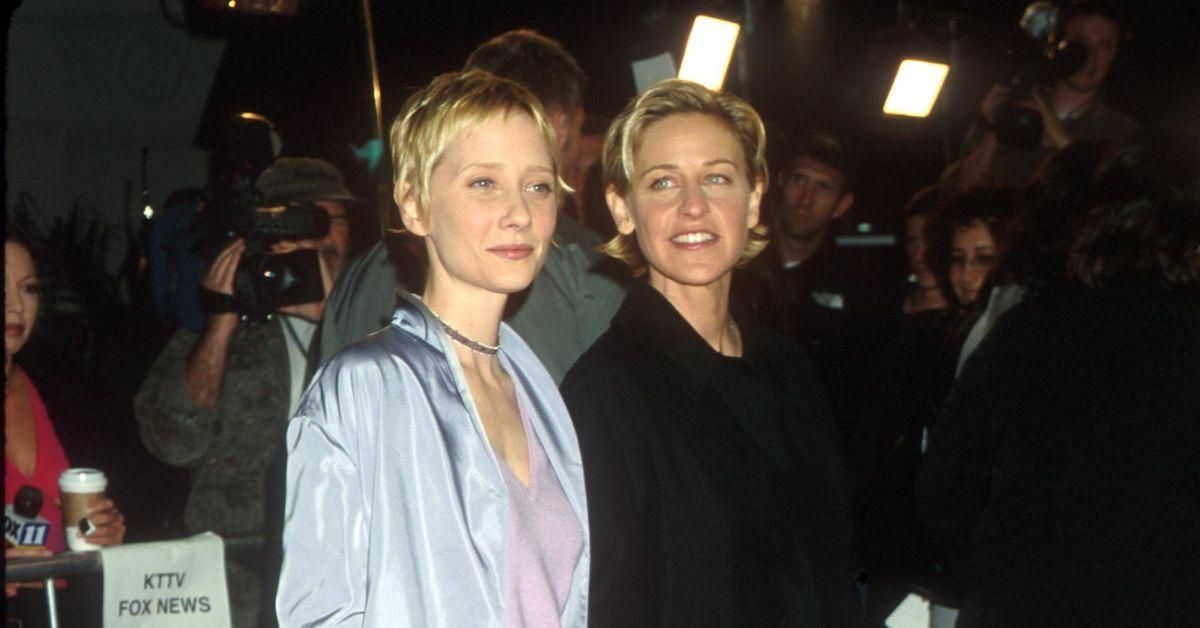 (lr): Anne Heche og Ellen DeGeneres