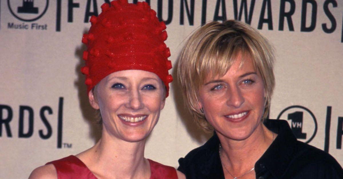 (lr): Anne Heche og Ellen DeGeneres 