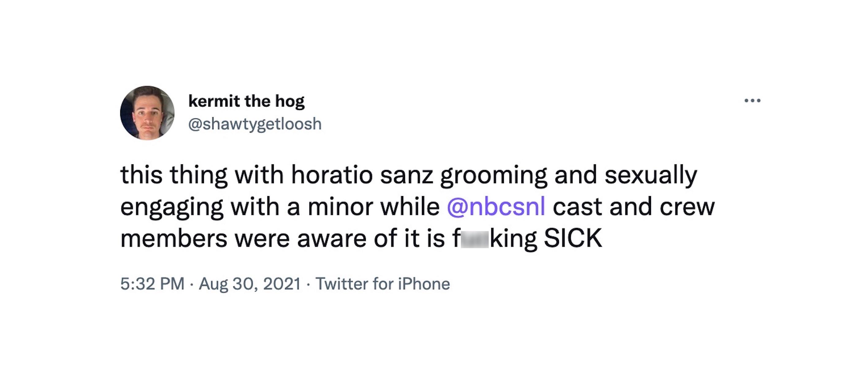 Horatio Sanz tweetar