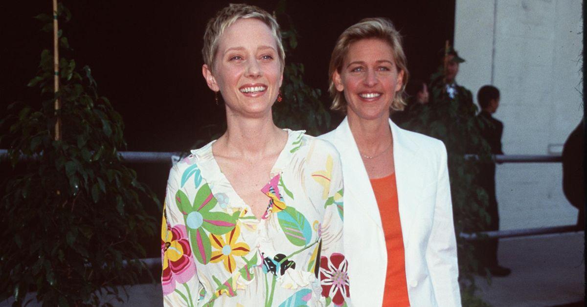 (lr): Anne Heche og Ellen DeGeneres