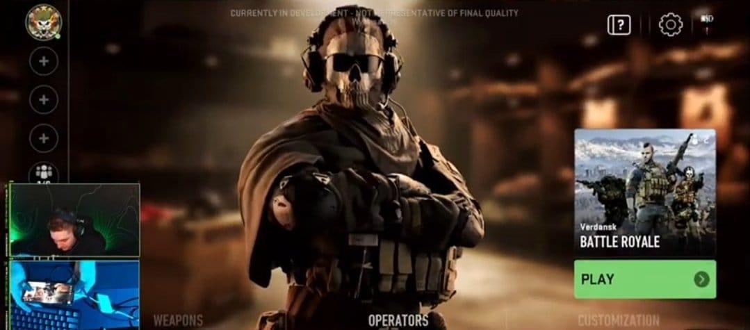 Lobby do 'COD Modern Warfare II'