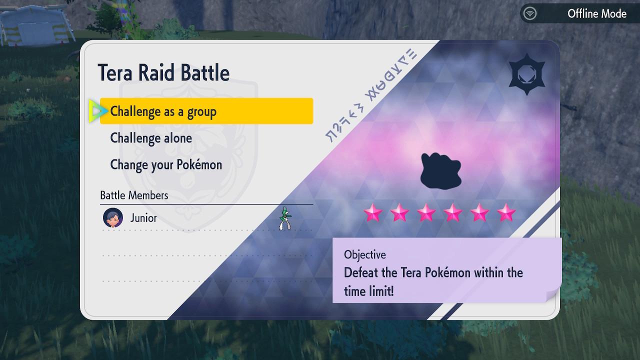 Ein Sechs-Sterne-Tera-Raid in „Pokémon Scarlet“ und „Violet“