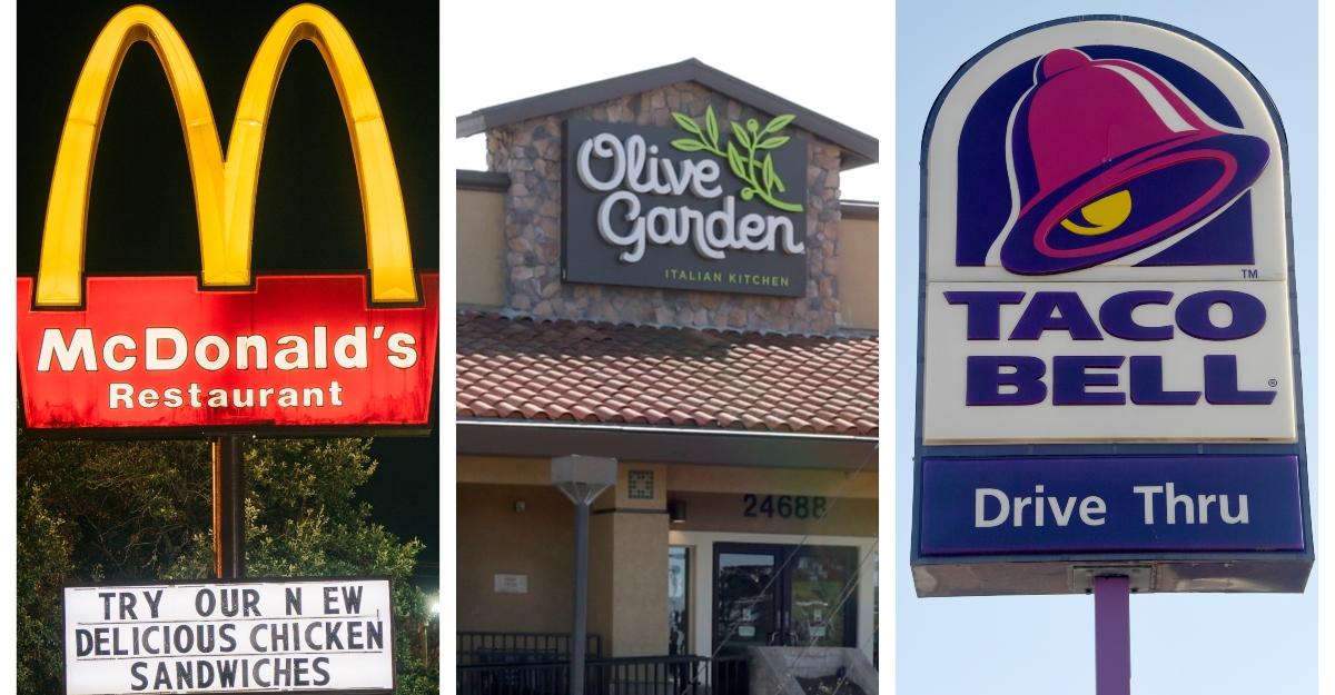 McDonald's, Olive Garden og Taco Bell