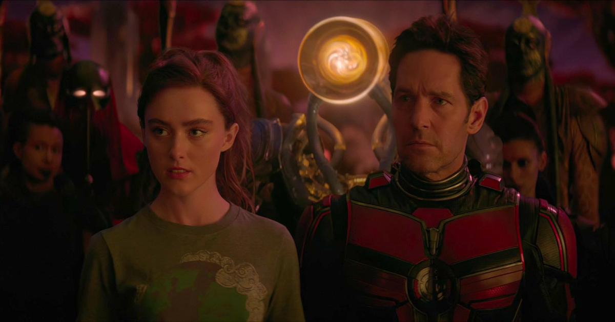 Kathryn Newton als Cassie Lang und Paul Rudd als Scott Lang / Ant-Man in „Ant-Man and the Wasp: Quantumania“