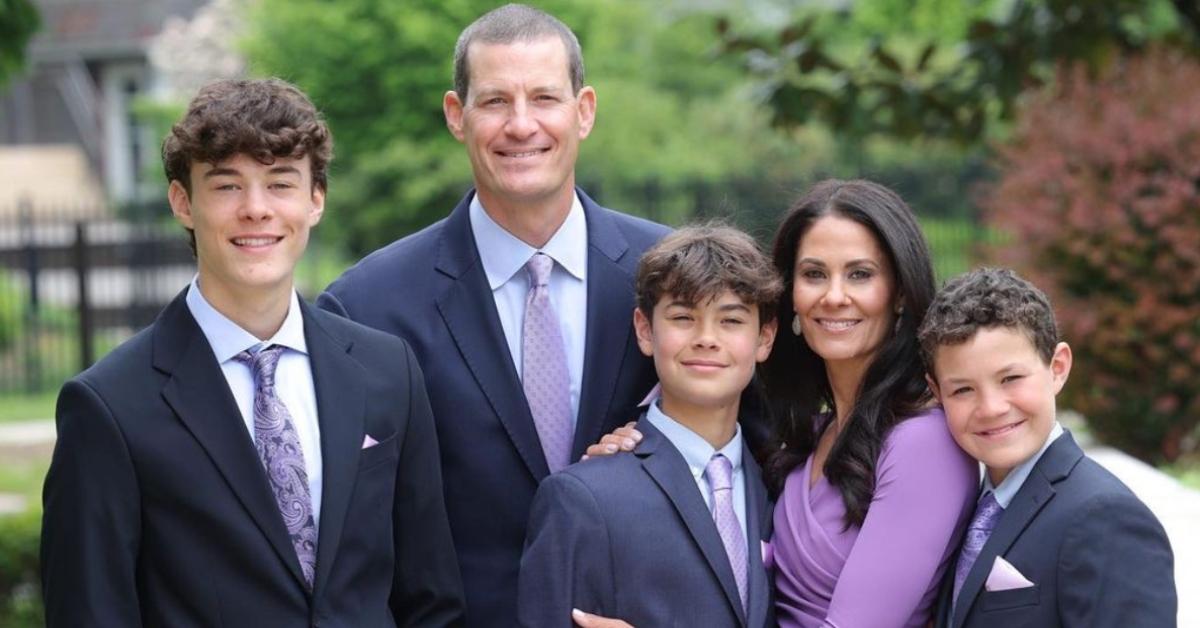 Tracy Wolfson avec son mari et ses trois fils