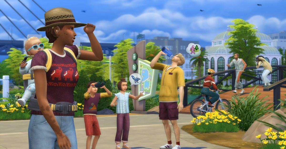 The Sims 4 bärsele utomhus