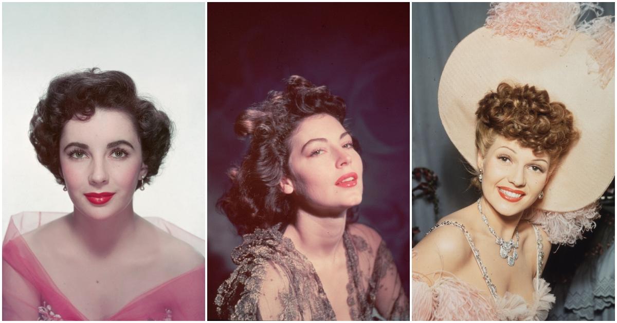 LR: Elizabeth Taylor, Ava Gardner, Rita Hayworth