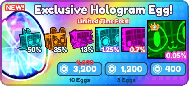 Hologram Egg Pet Simulator X