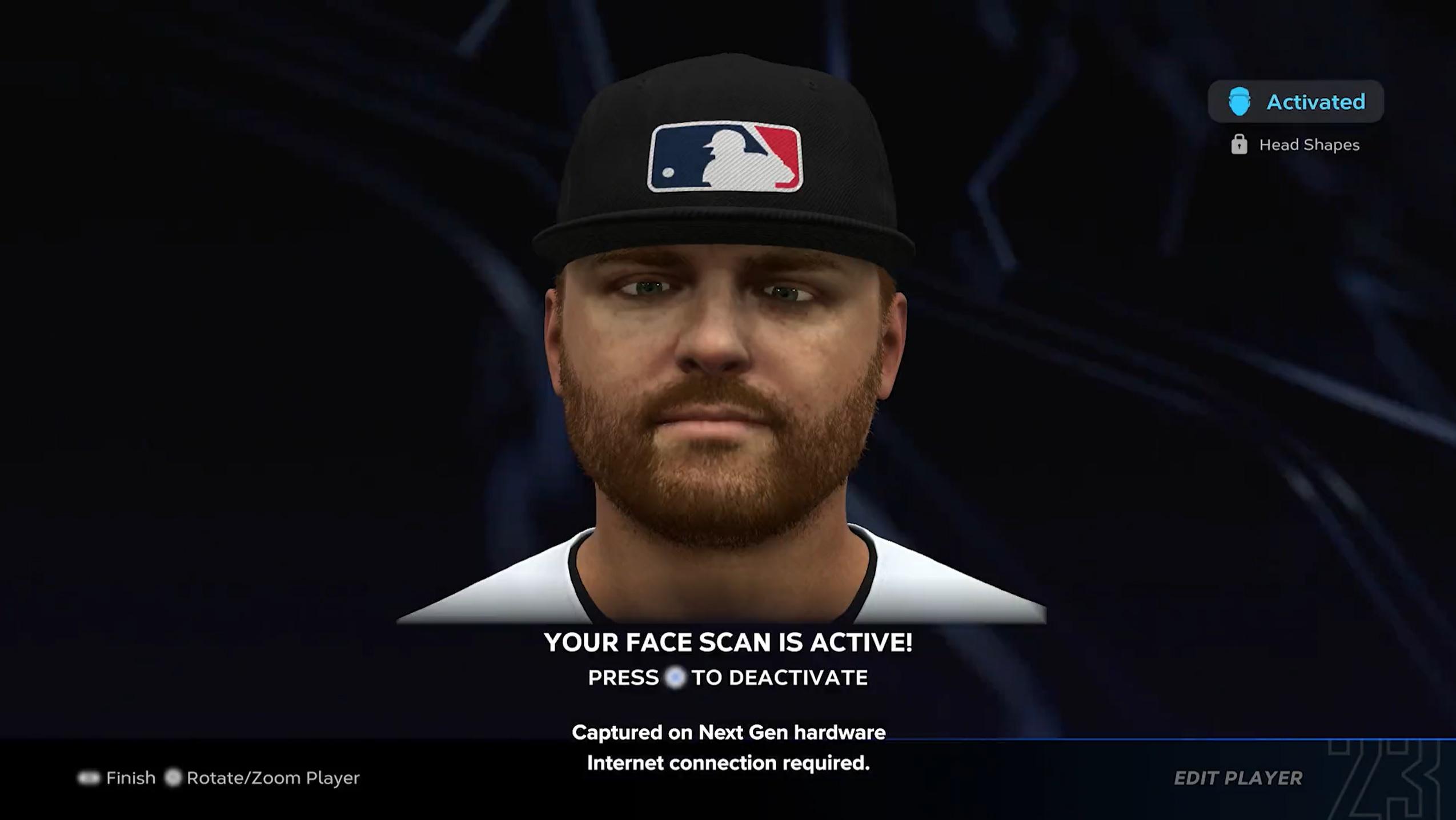 MLB The Show 23 Face Scan