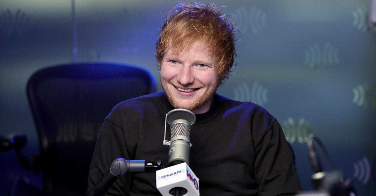 Ed Sheeran fotografato durante un'intervista