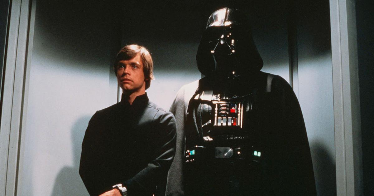 Luke Skywalker e Darth Vader in 