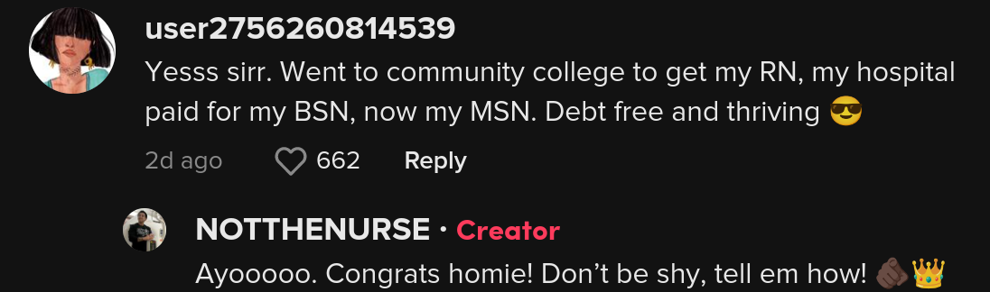 Keine College-Schulden, Tiktok