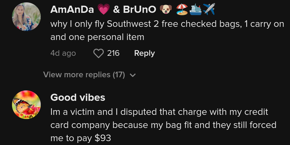 la frontiera fa pagare la donna per la borsetta