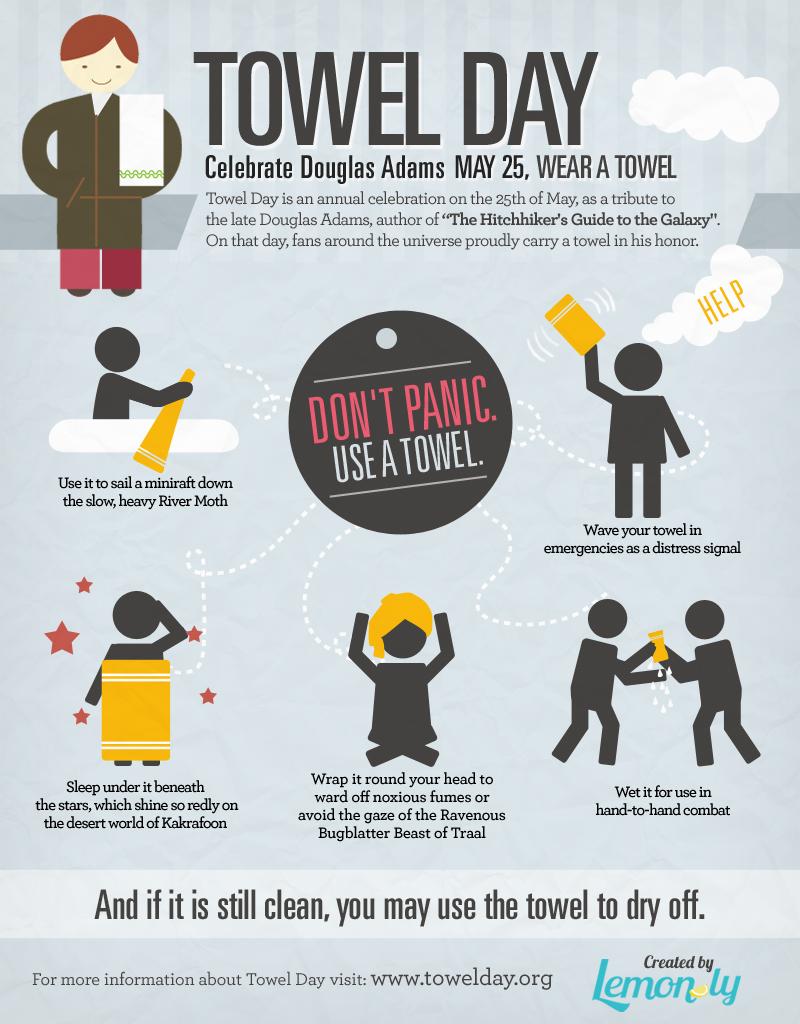 Eine Infografik zum Towel Day