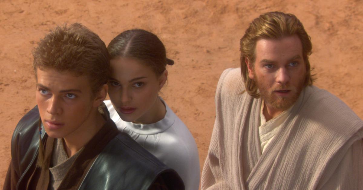 Anakin Skywalker, Padmé Amidala e Obi-Wan Kenobi in 
