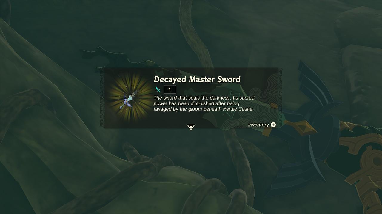 The Destroyed Master Sword i 'Tears of the Kingdom'