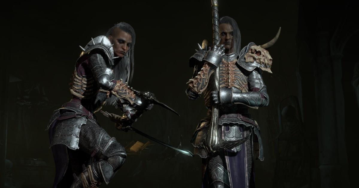 Due Negromanti in posa in Diablo IV.