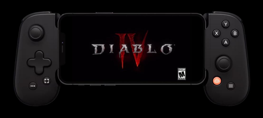 Diablo IV を実行している Backbone One。
