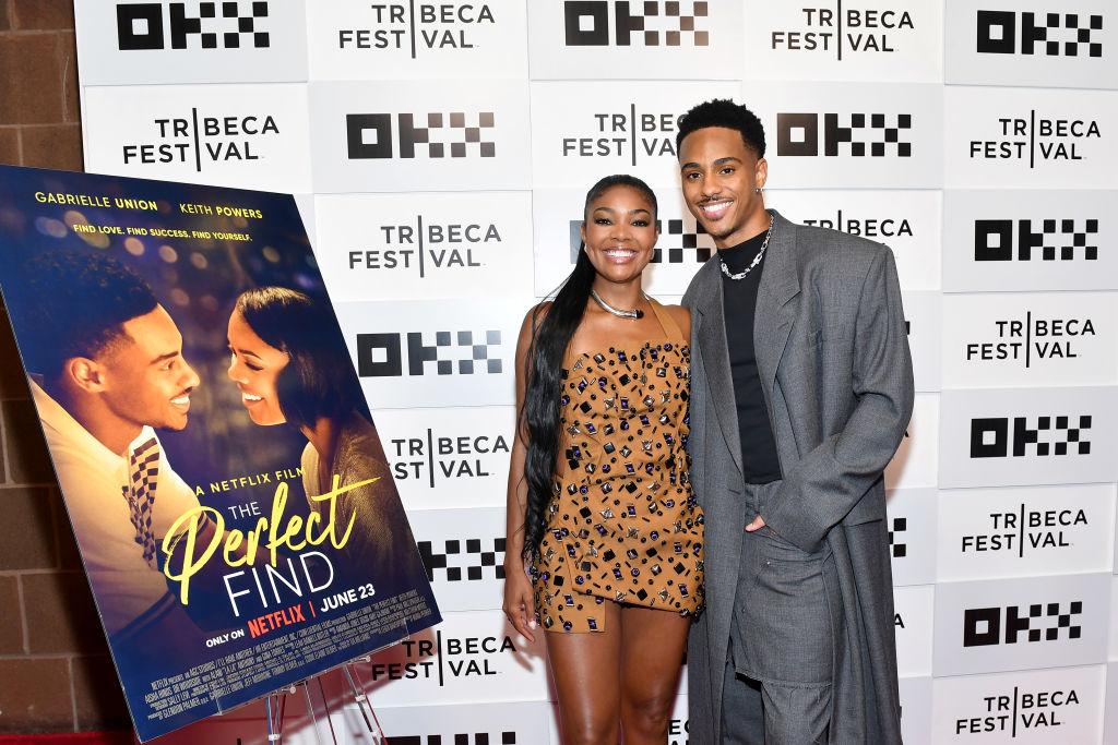 Gabrielle Union e Keith Powers partecipano alla prima mondiale di "The Perfect Find" al Tribeca Film Festival presso il BMCC Tribeca Center of Performing Arts