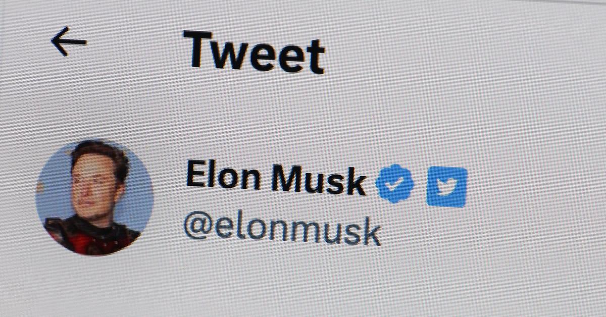 Elon Musks Twitter-profil 