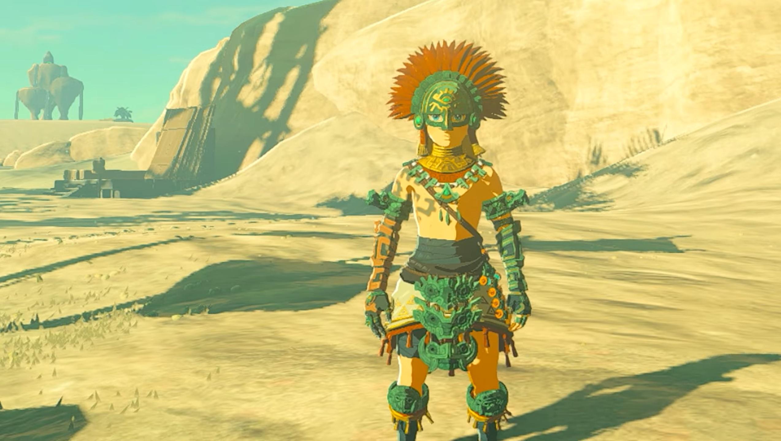 Link indossa l'armatura Zonaite in Lacrime del Regno.