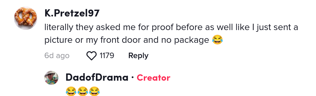 amazon spørger dad proof pakken blev ikke leveret