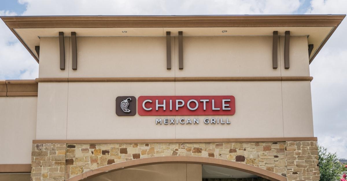 Das Äußere eines Chipotle Mexican Grill-Ladens ist in Houston, Texas, zu sehen