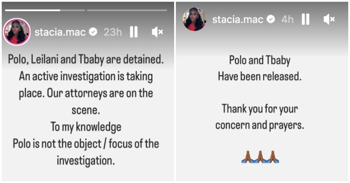 La mamma di Polo G, Stacia, conferma che Leilani, Polo G e Trench Baby sono stati tutti rilasciati dalla prigione.