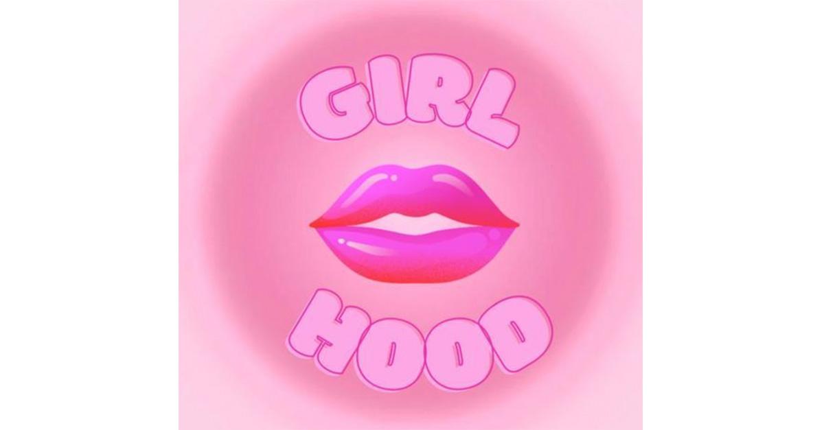 Girlhood logo med læber i midten. 