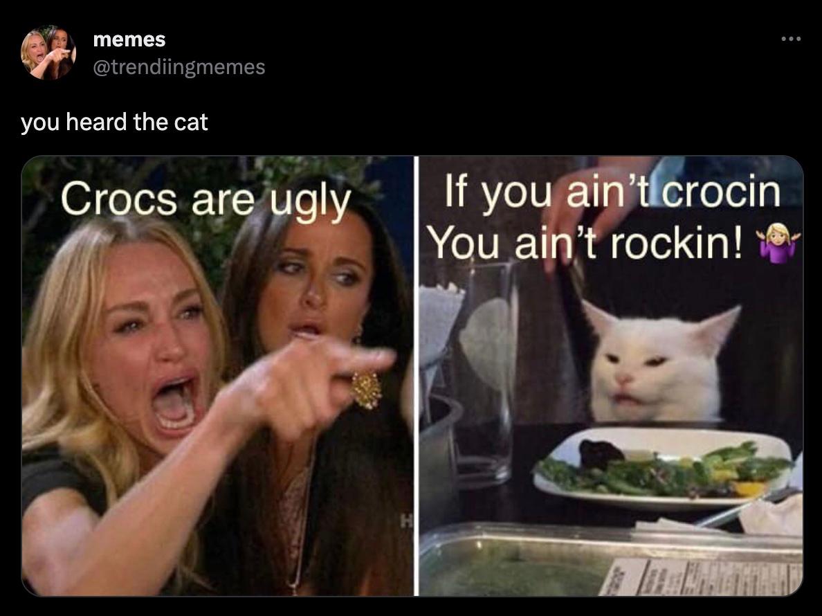 kvinde råber på kat memes