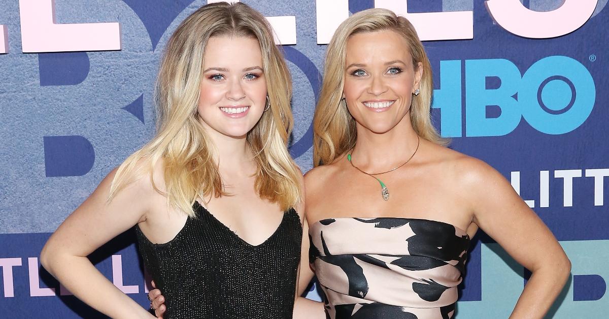 Ava Witherspoon och Reese Witherspoon på Big Little Lies-premiären