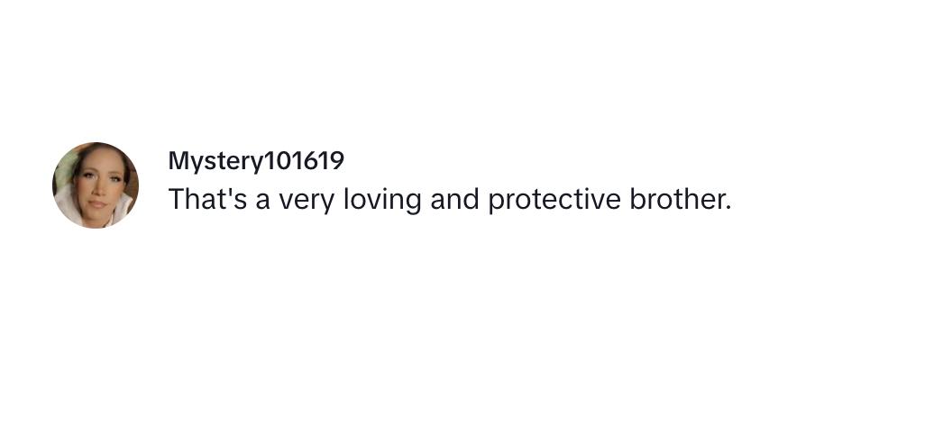 Um comentarista dizendo que o irmão da Guilia é muito amoroso e protetor