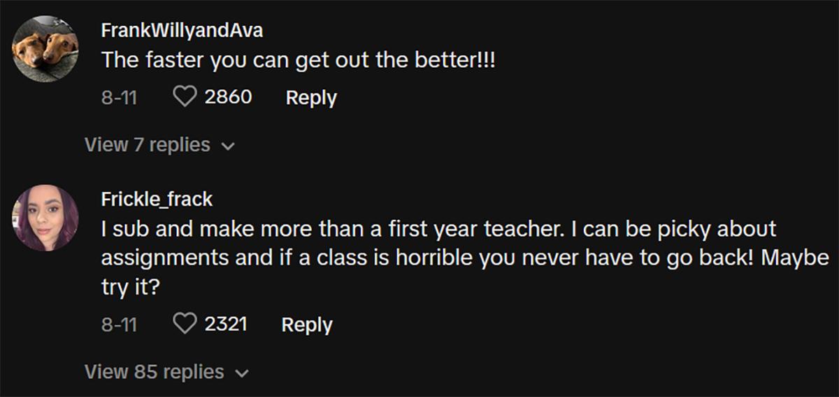 Commenti al video virale di un insegnante che spiega perché ha smesso il primo giorno.