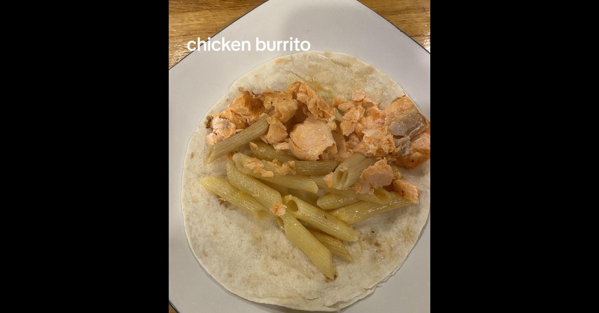 Hühnchen-Penne-Burrito