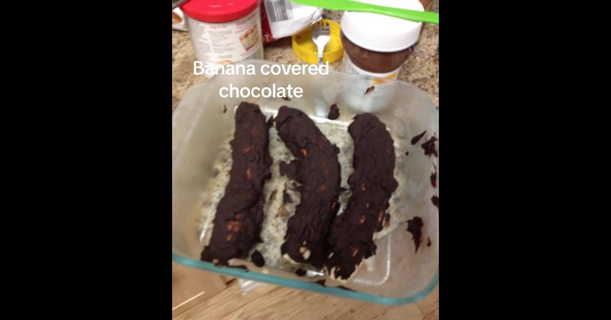 Bananen mit Schokoladenüberzug