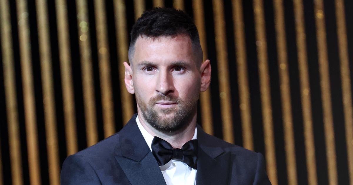 Lionel Messi nimmt am 30. Oktober 2023 an der 67. Ballon D'Or-Zeremonie im Theater Du Chatelet in Paris, Frankreich, teil.  (Foto von Pascal Le Segretain/Getty Images)