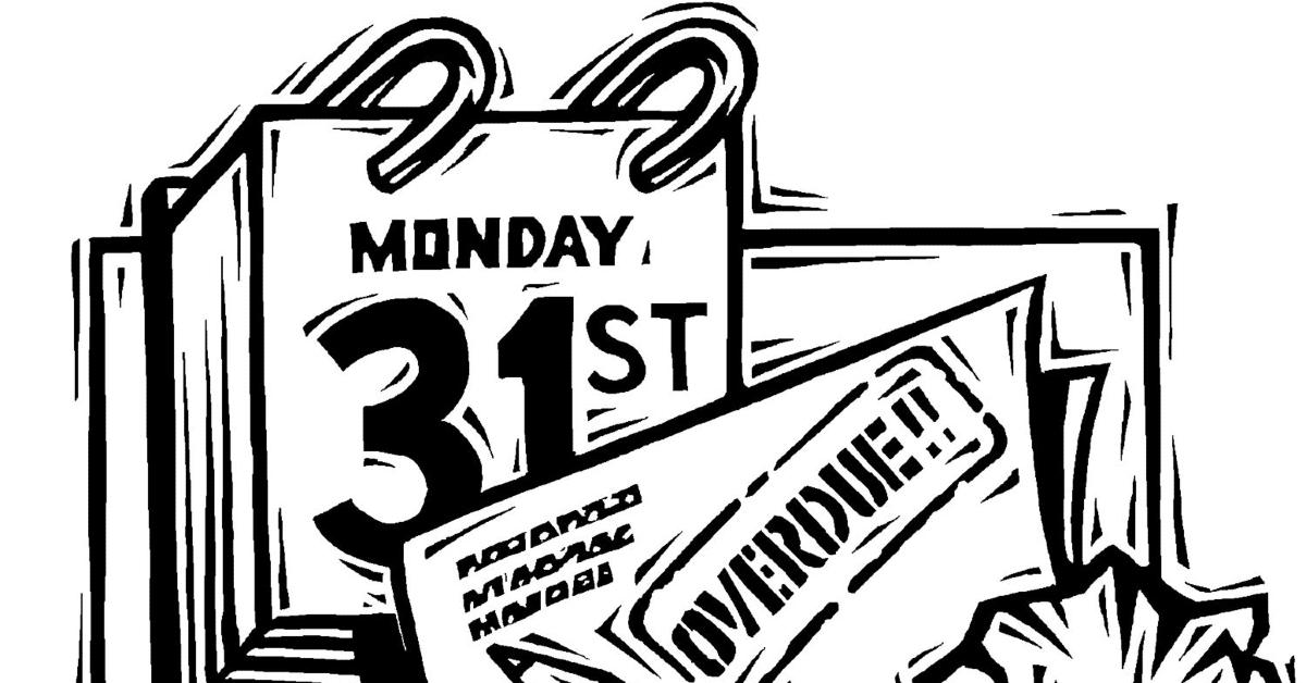 Um calendário representando uma segunda-feira particularmente assustadora