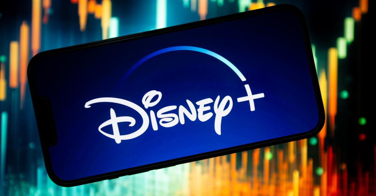 Disney Plus-logotypen på en smartphone