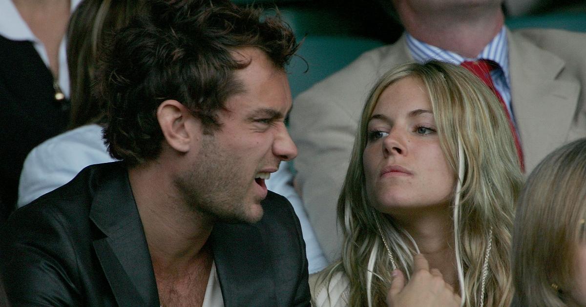 Jude Law e Sienna Miller em Wimbledon 2004