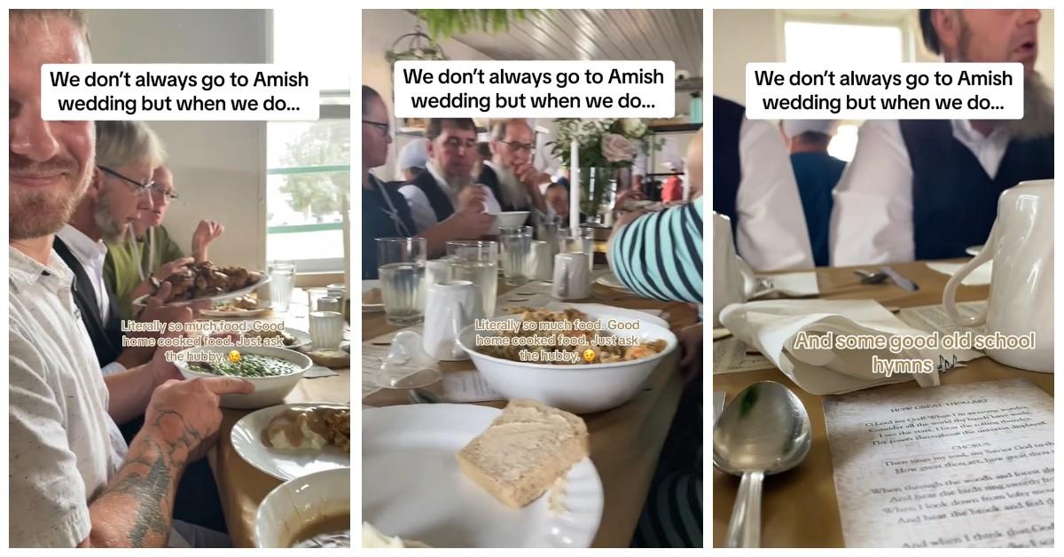 Amish bröllop bilder av mat