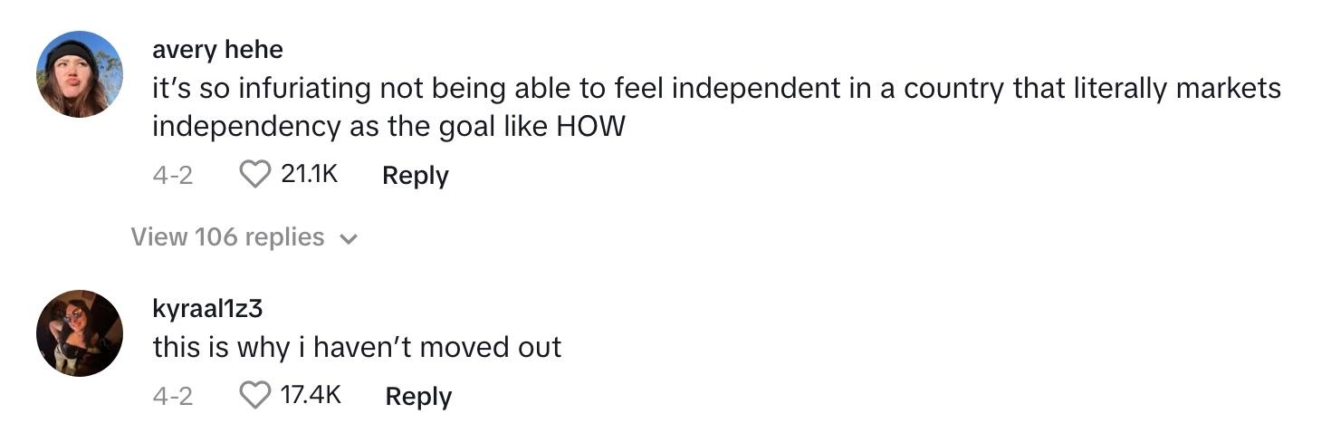 Kommentarer om manglende uafhængighed i Amerika