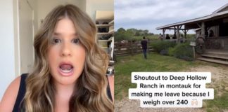 TikToker chiama il ranch che ha detto di essere "troppo grassa" per cavalcare i loro cavalli, scatena un dibattito
